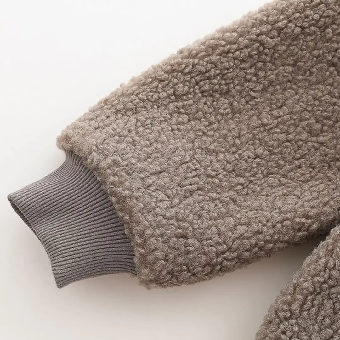 Brown Panda Hooded Jacket N Khaki Drawstring Pants - Minitaq baby kids clothes dress