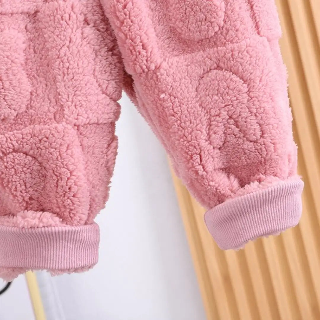 Fuzzy Fluffy Bunny Pink 2pc Winter Sweater Set - Minitaq baby kids clothes dress