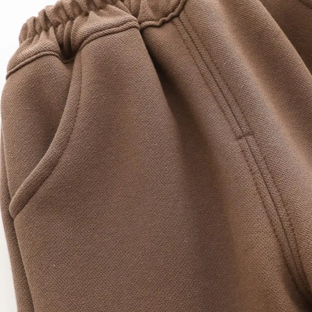 Cream Hooded Jacket with Rabbit Patch N Brown Ruffle Pants Set - Minitaq baby kids clothes dress