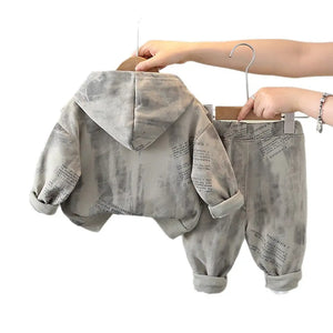 Rugged Fashion Army Green 2pc Terry Hoodie Jogger Set - Minitaq baby kids clothes dress