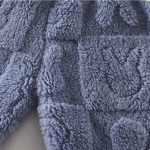 Fuzzy Fluffy Teddy Blue 2pc Winter Sweater Set - Minitaq baby kids clothes dress