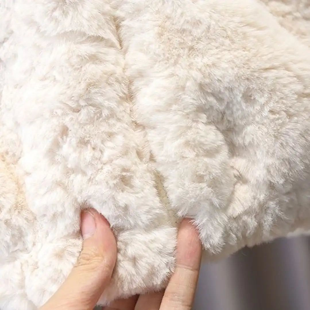 Soft Comfy Ivory Hooded Jacket with Bear Patch - Minitaq baby kids clothes dress