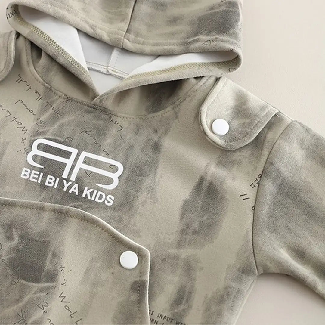 Rugged Fashion Army Green 2pc Terry Hoodie Jogger Set - Minitaq baby kids clothes dress