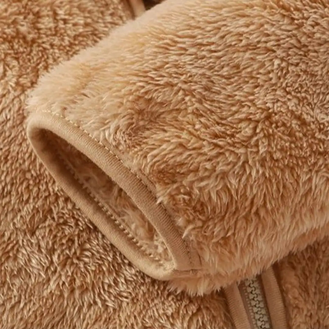 Cozy Fluffy Zip Up Brown Bear Hoodie Jacket - Minitaq baby kids clothes dress