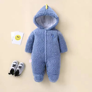 Blue Comfy Winter Baby Romper 1 - Minitaq baby kids clothes dress