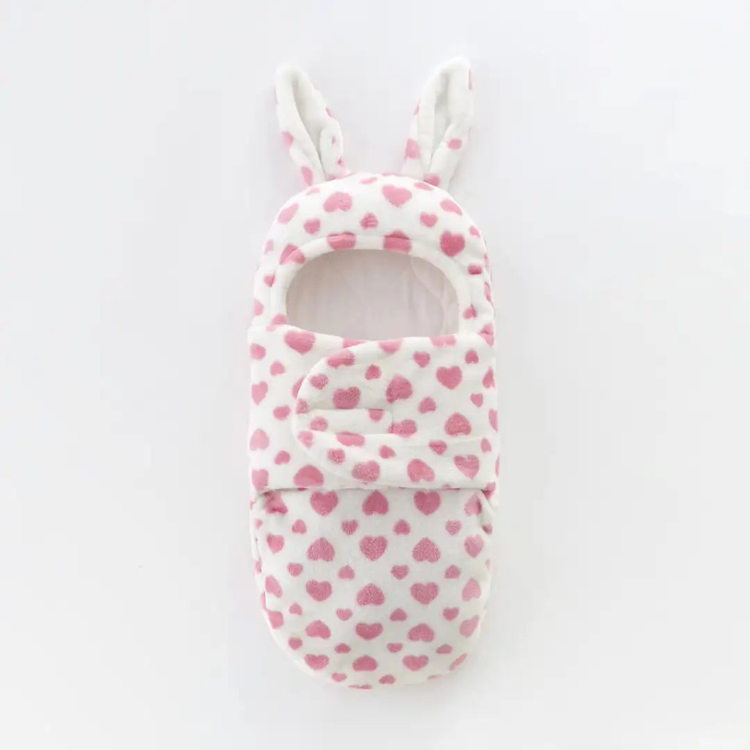 Heart Patterned Bunny Ear Style Baby Romper 1 - Minitaq baby kids clothes dress