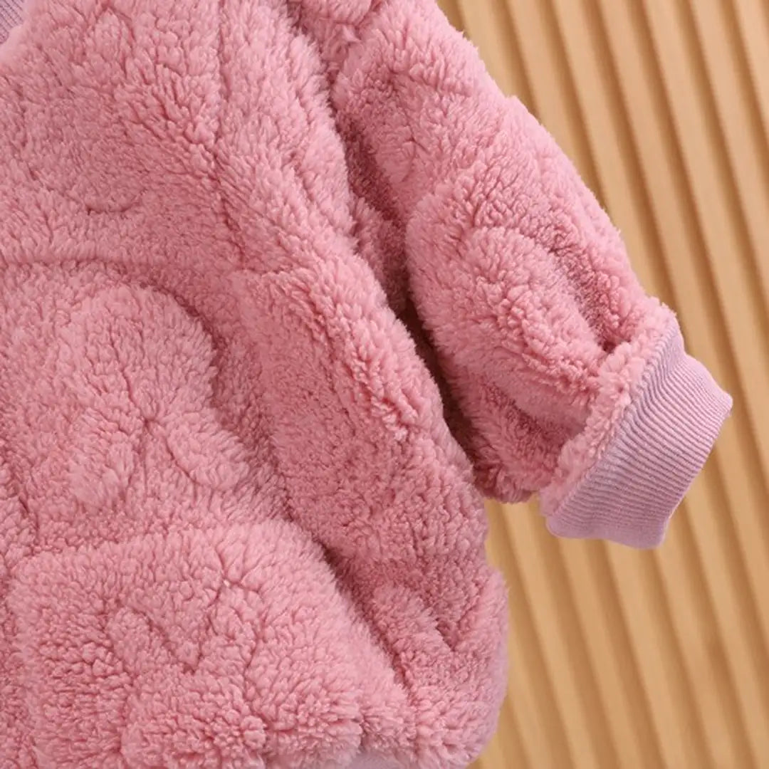 Fuzzy Fluffy Bunny Pink 2pc Winter Sweater Set - Minitaq baby kids clothes dress