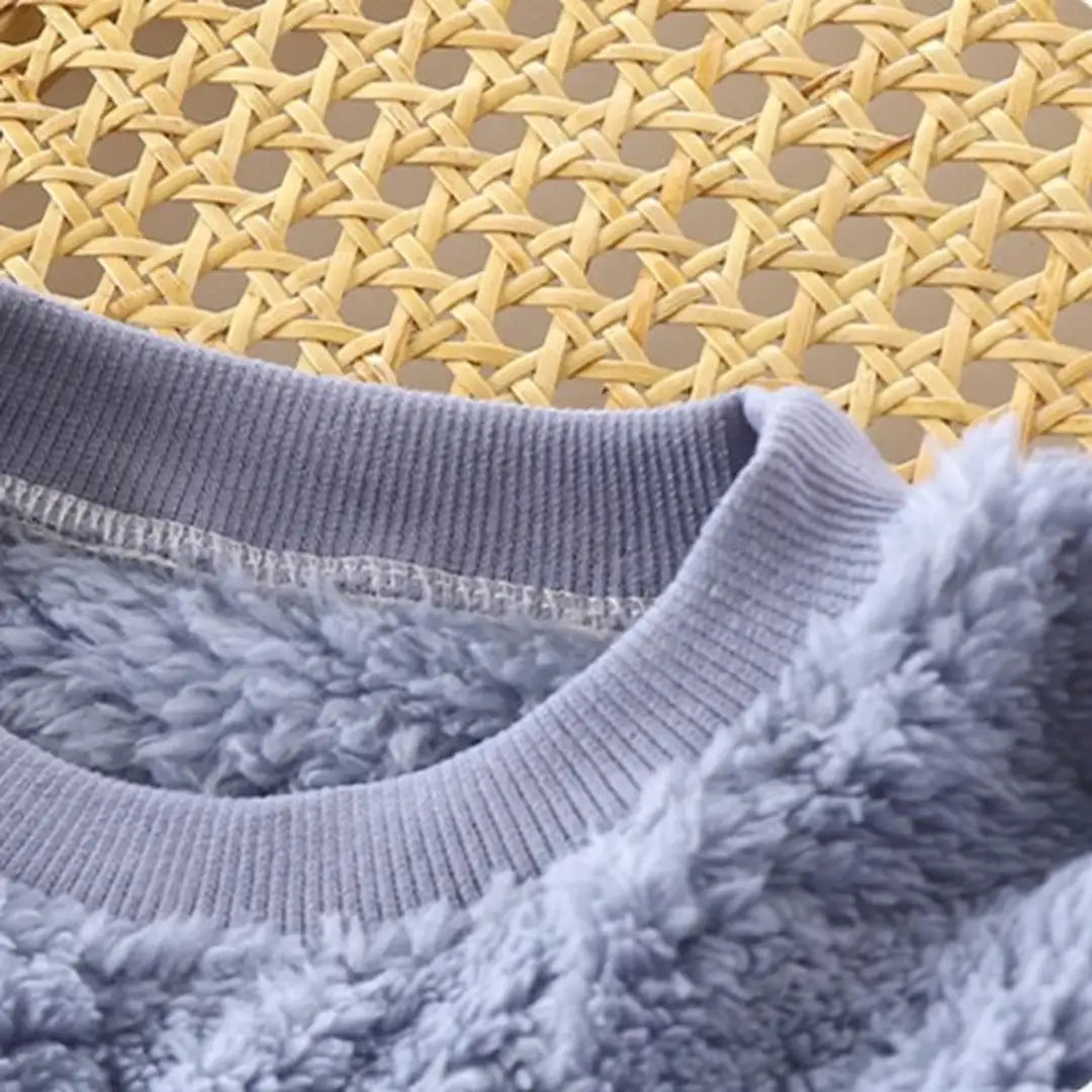 Fuzzy Fluffy Teddy Blue 2pc Winter Sweater Set - Minitaq baby kids clothes dress