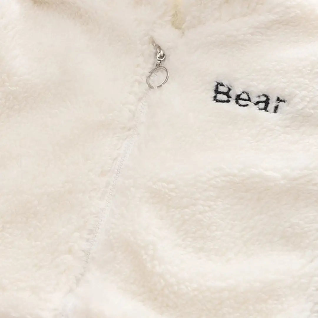 Warm Comfy White Hooded Zipper Jacket With Black Denim Set - Minitaq baby kids clothes dress