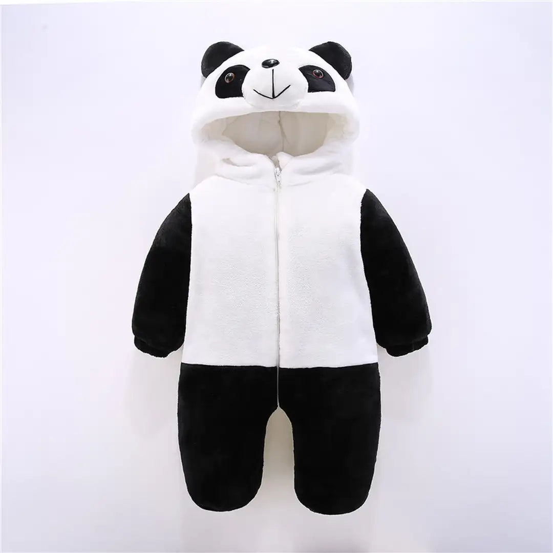 Little Panda Explorer Black N White Romper 1 - Minitaq baby kids clothes dress