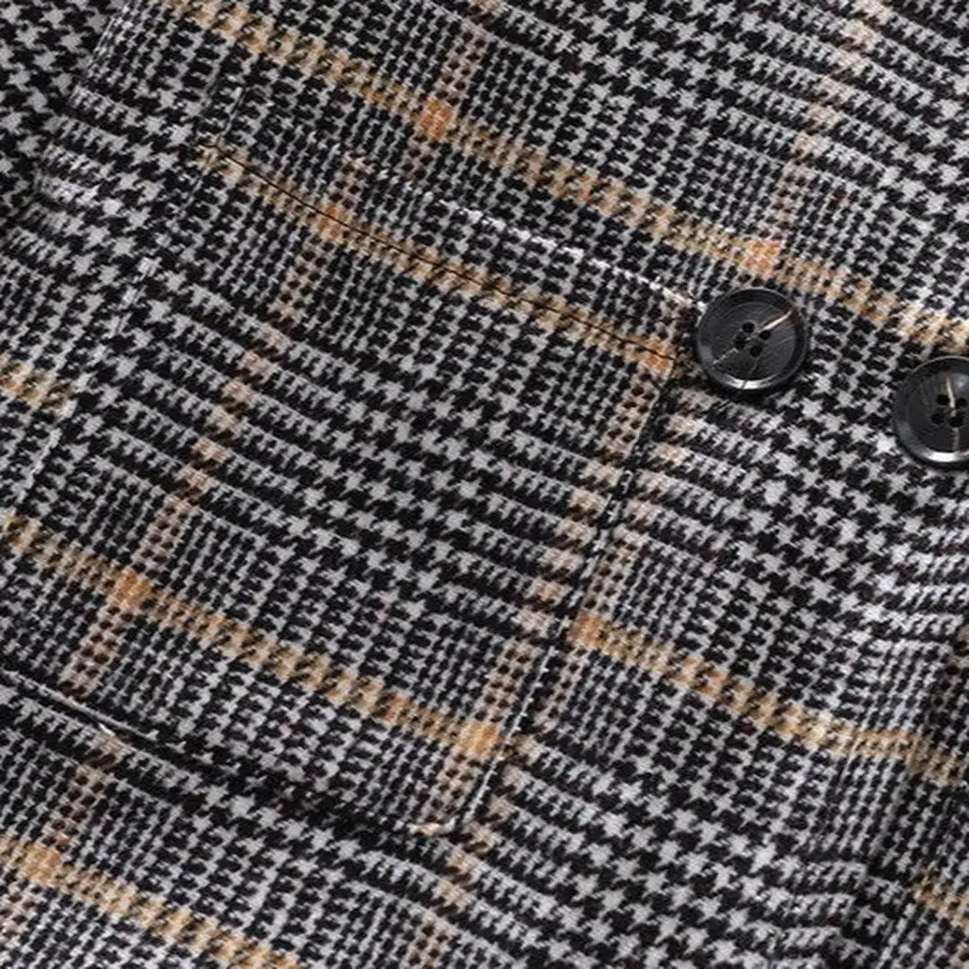 Classic Plaid Wool Blend Jacket Coat - Minitaq baby kids clothes dress