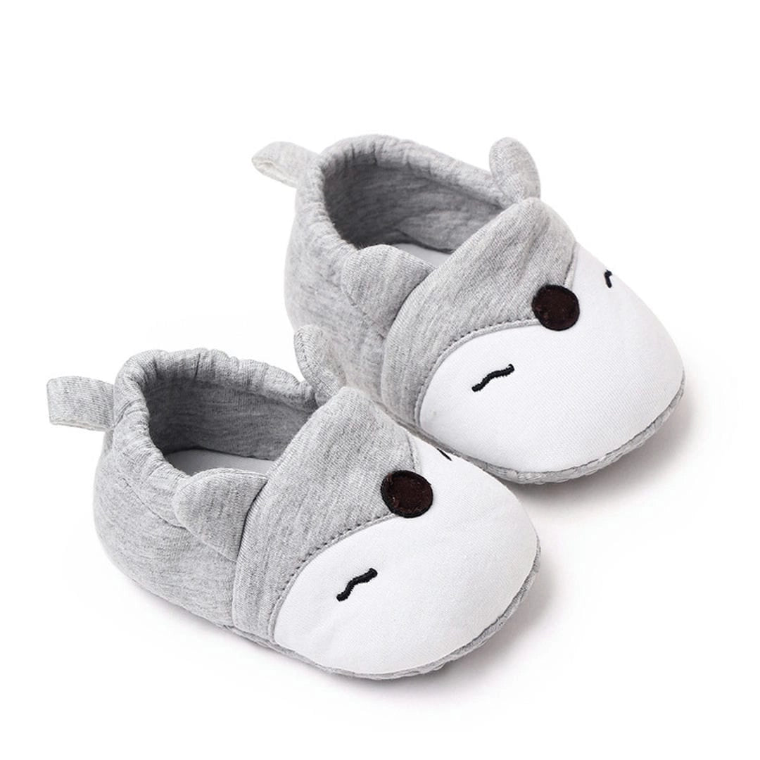 Cute and Comfy Animal Style Grey Baby Shoes 1 - Minitaq baby kids clothes dress