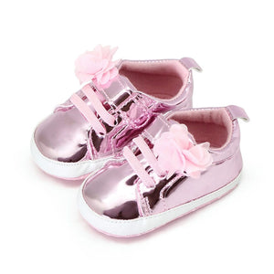 Fancy Pink Shiny Party Baby Girl Shoes 1 - Minitaq baby kids clothes dress