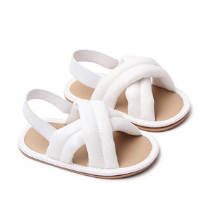 White Cross Roads Baby Sandals 1 - Minitaq baby kids clothes dress