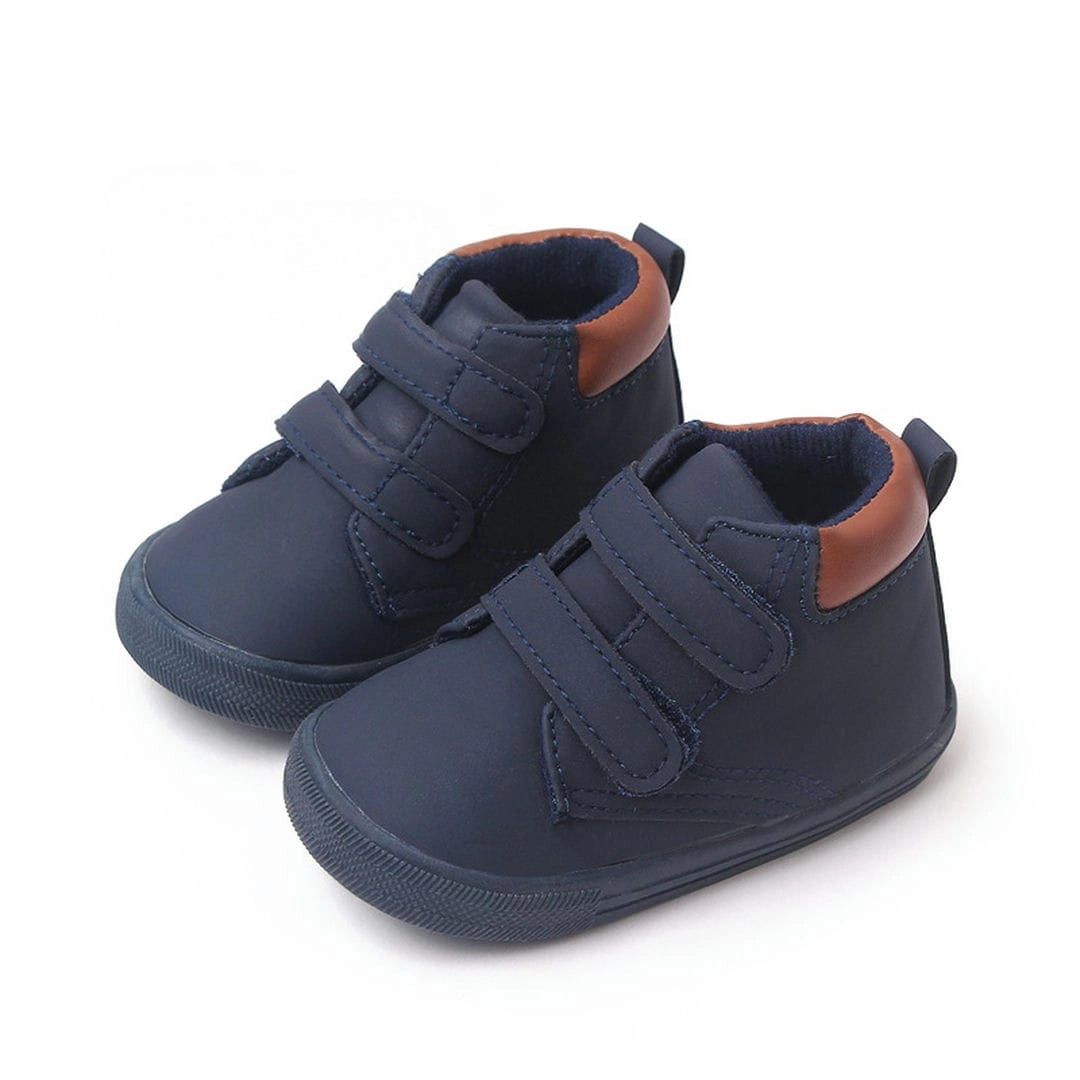 Casual Dark Blue with Velcro Straps Baby Shoes 1 - Minitaq baby kids clothes dress