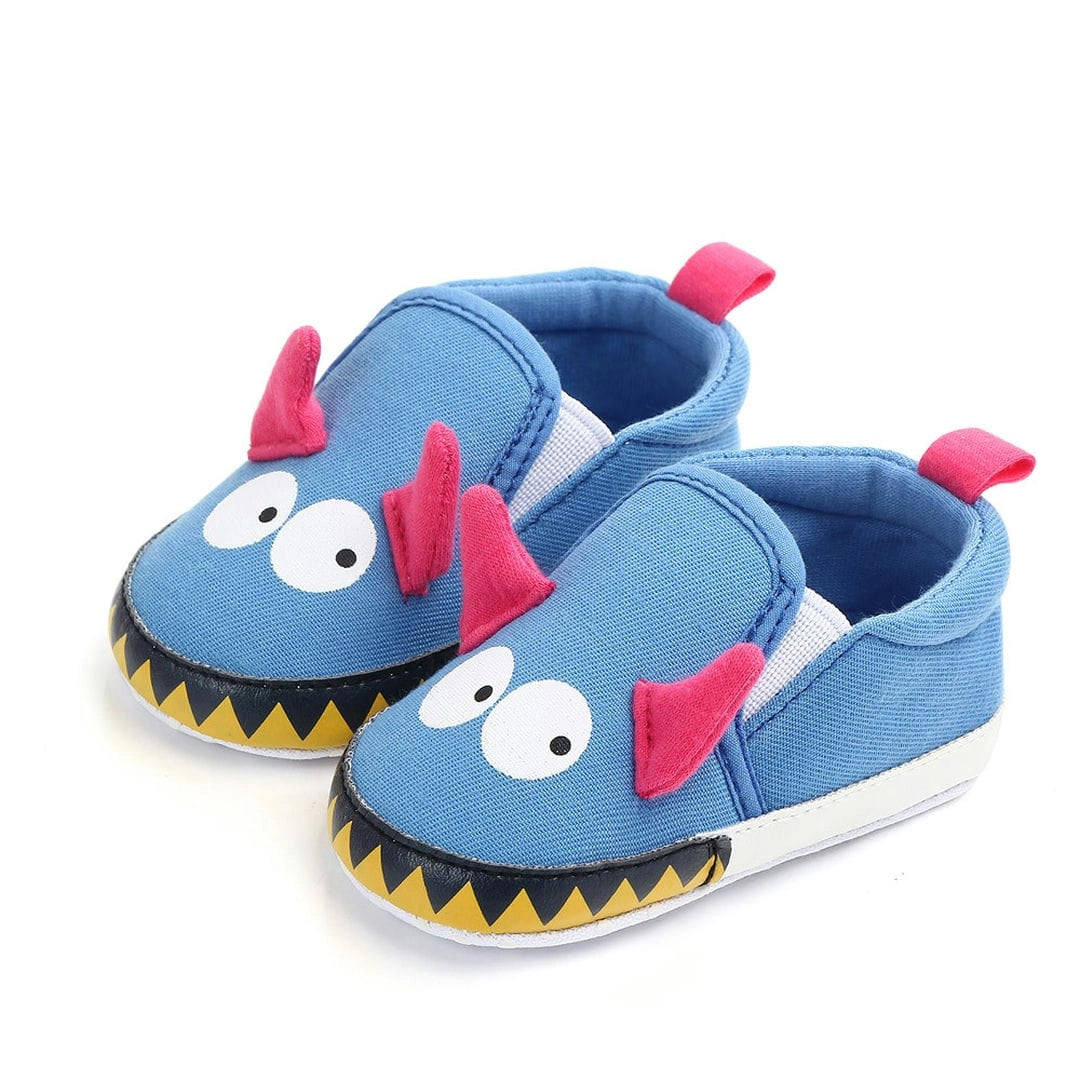 Cute Blue Cartoon Monster Baby Shoes 1 - Minitaq baby kids clothes dress