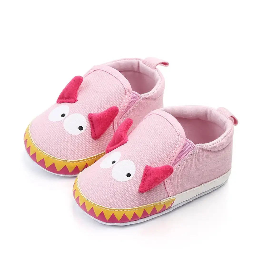 Cartoon Design Pink Baby Slip-On Shoes 1 - Minitaq baby kids clothes dress