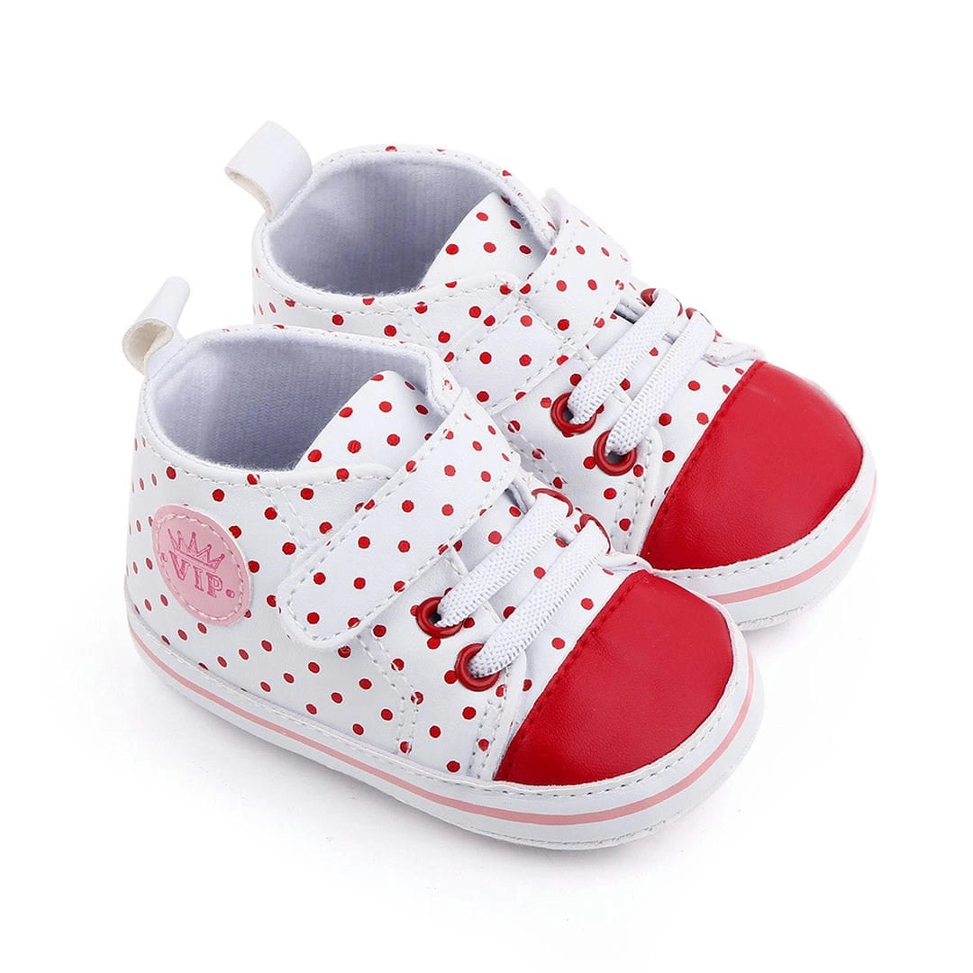 Red Polka Dots Casual Baby Shoes 1 - Minitaq baby kids clothes dress