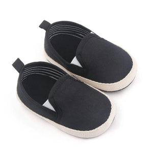 Black and White Comfy Slip-On Baby Sneakers 1 - Minitaq baby kids clothes dress