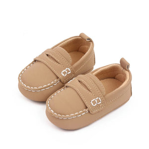 Soft And Comfy Light Brown Baby Loafers 1 - Minitaq baby kids clothes dress