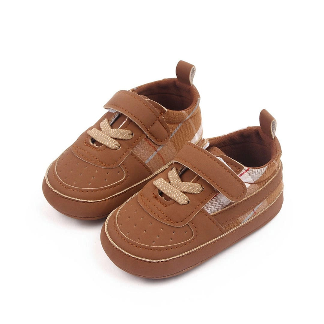 Cozy Brown Lace and Strap Baby Shoes 1 - Minitaq baby kids clothes dress