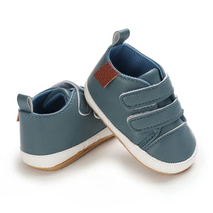 Trendy Double Valcro Strap leather Baby Shoes 1 - Minitaq baby kids clothes dress