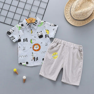 Animal Kingdom Shirt and Shorts Set 1 - Minitaq baby kids clothes dress