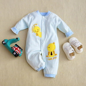 Yellow Tweety Light Blue Baby Romper 1 - Minitaq baby kids clothes dress