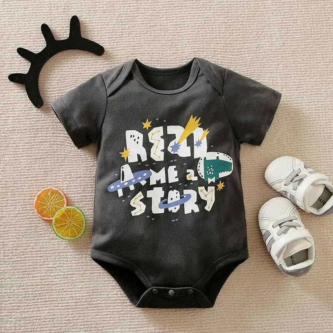 Read Adventure Story Black Romper 1 - Minitaq baby kids clothes dress