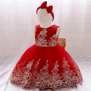 Arabian Red Dress Sleeveless Frock  For Kids 1 - Minitaq baby kids clothes dress