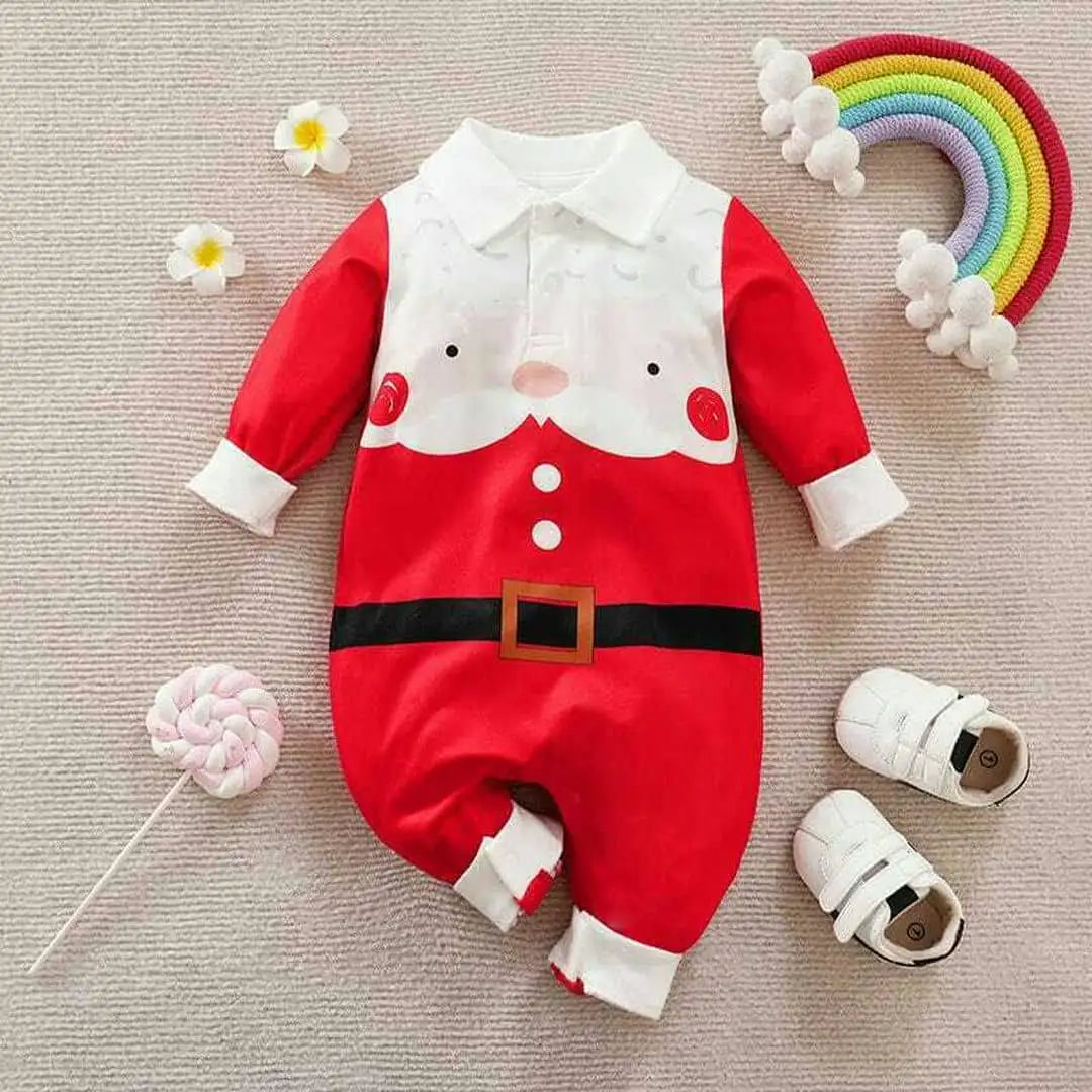 Red N White Cartoon Casual Baby Romper 1 - Minitaq baby kids clothes dress