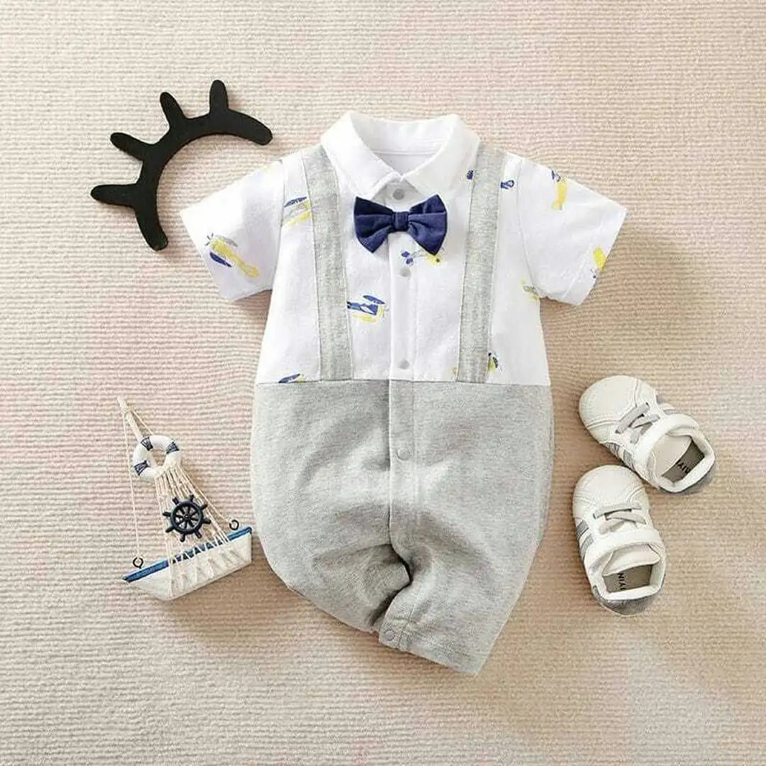 Aeroplanes Stylish Formal Baby Romper 1 - Minitaq baby kids clothes dress