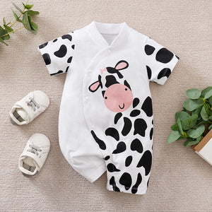 Fun With Cow Summer Cotton Baby Romper 1 - Minitaq baby kids clothes dress