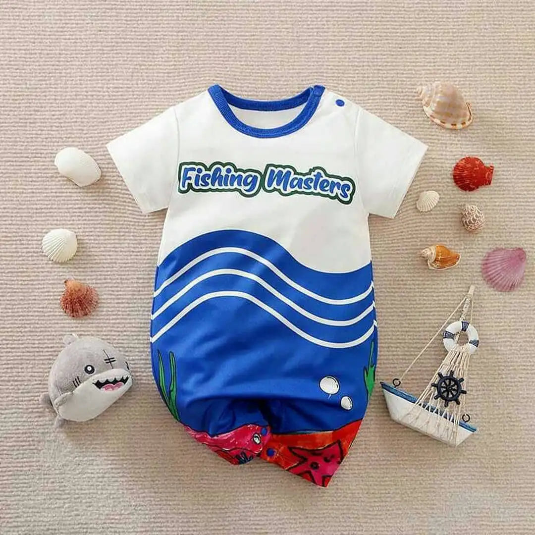 Fishing Masters Polyester Baby Romper 1 - Minitaq baby kids clothes dress