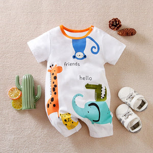 Hello Friends Summer Baby Romper 1 - Minitaq baby kids clothes dress