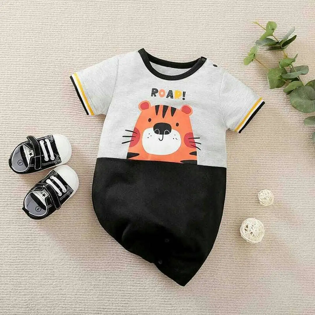 Adorable Tiger Roar Baby Romper 1 - Minitaq baby kids clothes dress