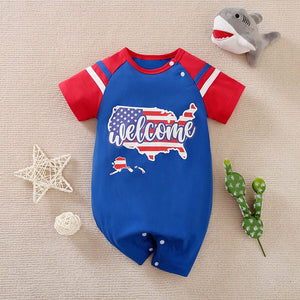 Welcome USA Casual Style Baby Romper 1 - Minitaq baby kids clothes dress