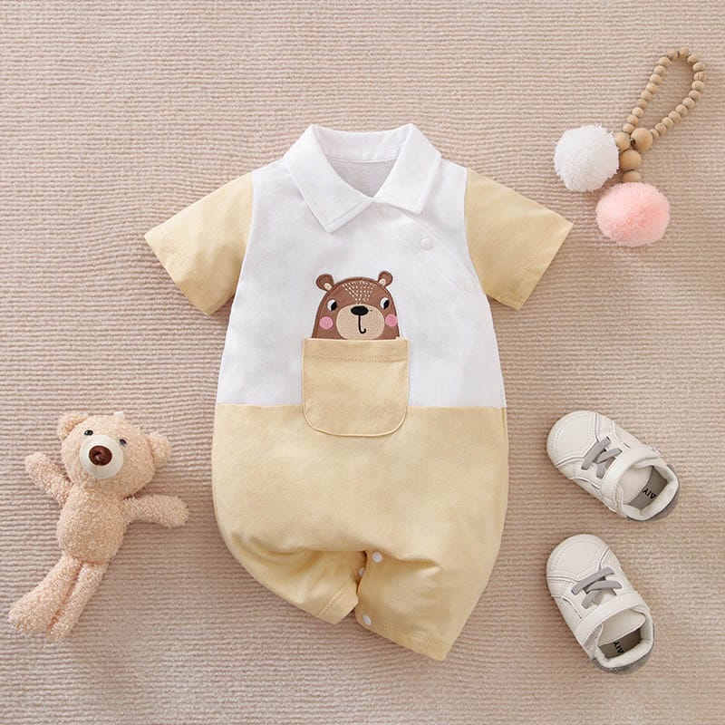 Pocket Peek Summer Baby Romper 1 - Minitaq baby kids clothes dress