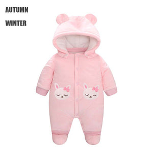 Comfy Rabbit Pink Hooded romper 2 - Minitaq baby kids clothes dress