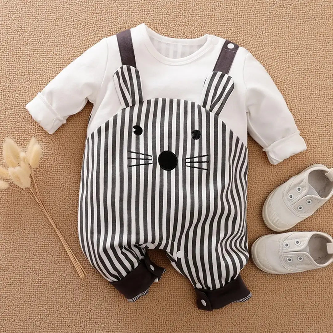 Modern Stylish Full Sleeves Cartoon Baby Romper 1 - Minitaq baby kids clothes dress