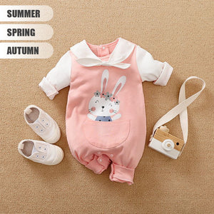 Casual Pink Bunny Romper 2 - Minitaq baby kids clothes dress