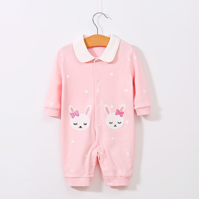 Baby Girl Cute Bunny Pink Romper 1 - Minitaq baby kids clothes dress