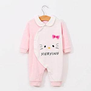 Baby Girl Cute Pink Full body Romper 1 - Minitaq baby kids clothes dress