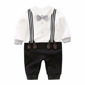 Black Strap with Bow Smart Bodysuit 1 - Minitaq baby kids clothes dress