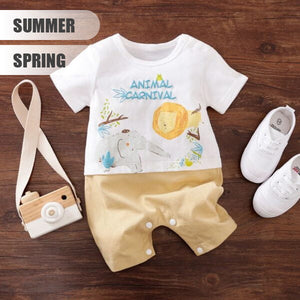 Adorable Light Cartoon Animal Soft Romper 2 - Minitaq baby kids clothes dress