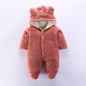 Light Plum Color Hooded Baby Romper 1 - Minitaq baby kids clothes dress