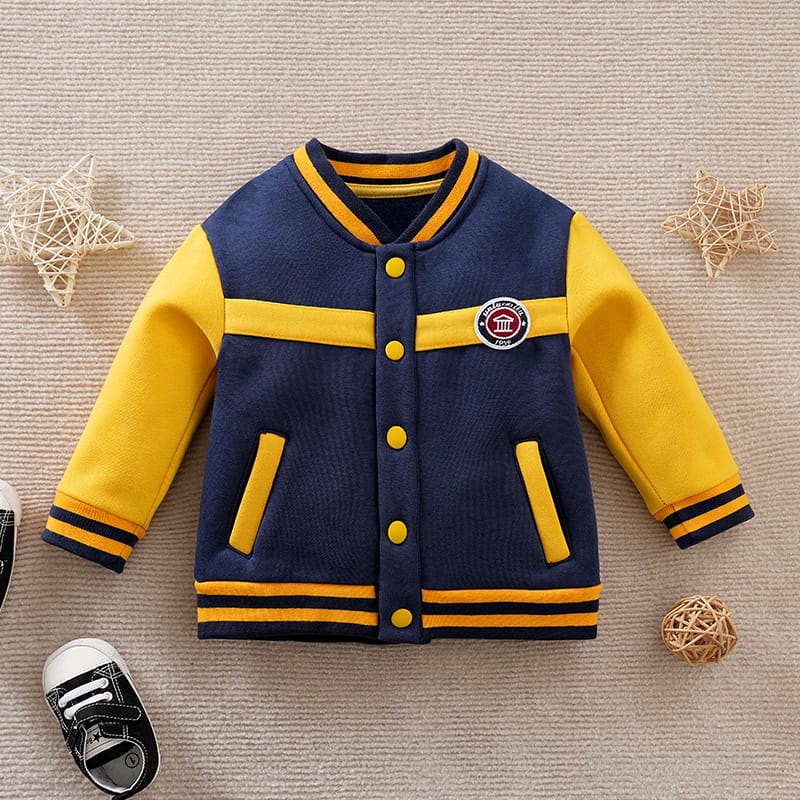 Sports Style Yellow Blue Jersey for Kids 1 - Minitaq baby kids clothes dress