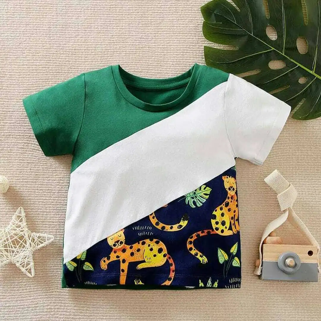 Casual Design T-Shirt For Kids 1 - Minitaq baby kids clothes dress