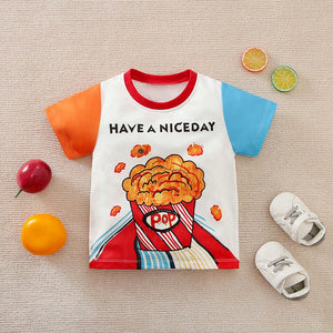 Casual Colorful POP Polyester T-Shirt 1 - Minitaq baby kids clothes dress