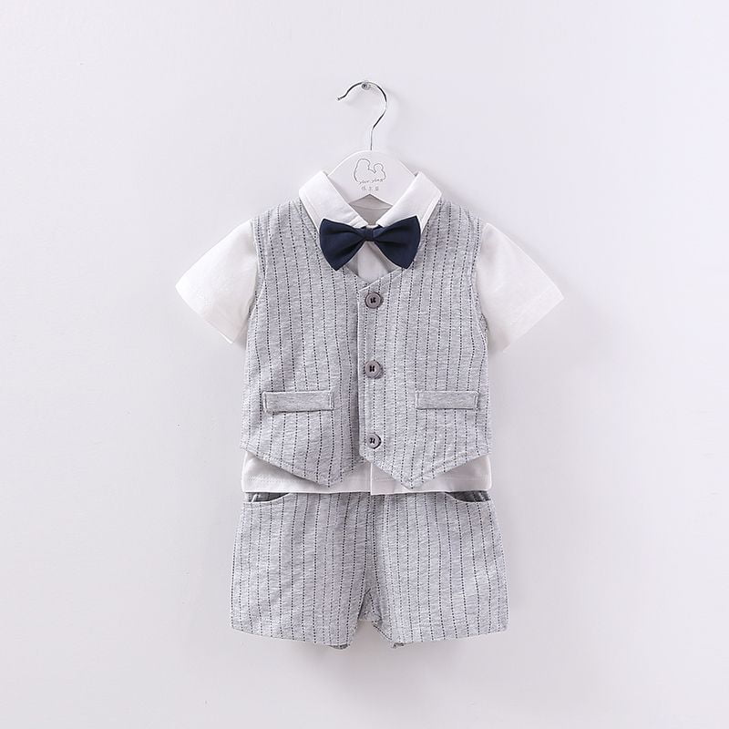 Gentlemen's Dress 3pc Baby Smart Suit 1 - Minitaq baby kids clothes dress